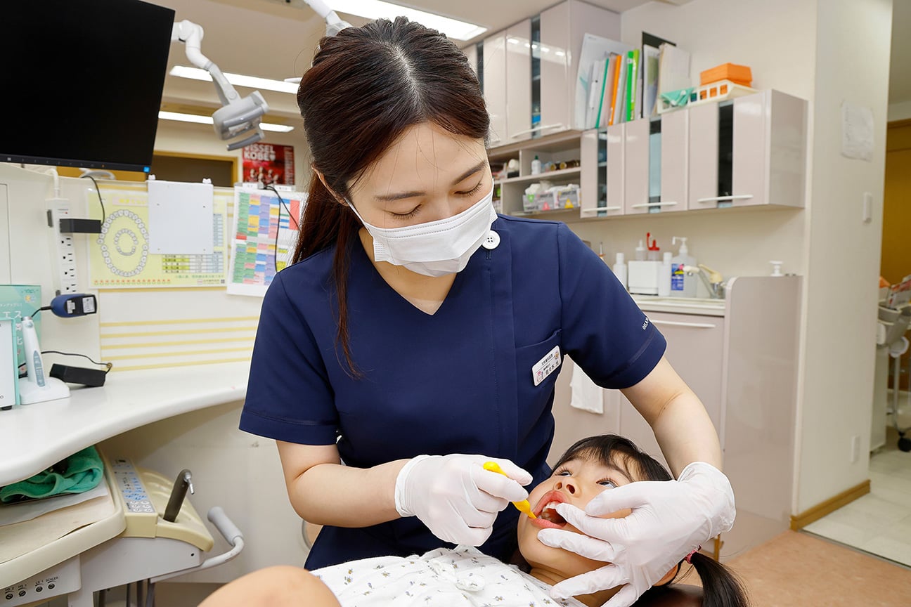 歯科衛生士による丁寧な口腔ケア